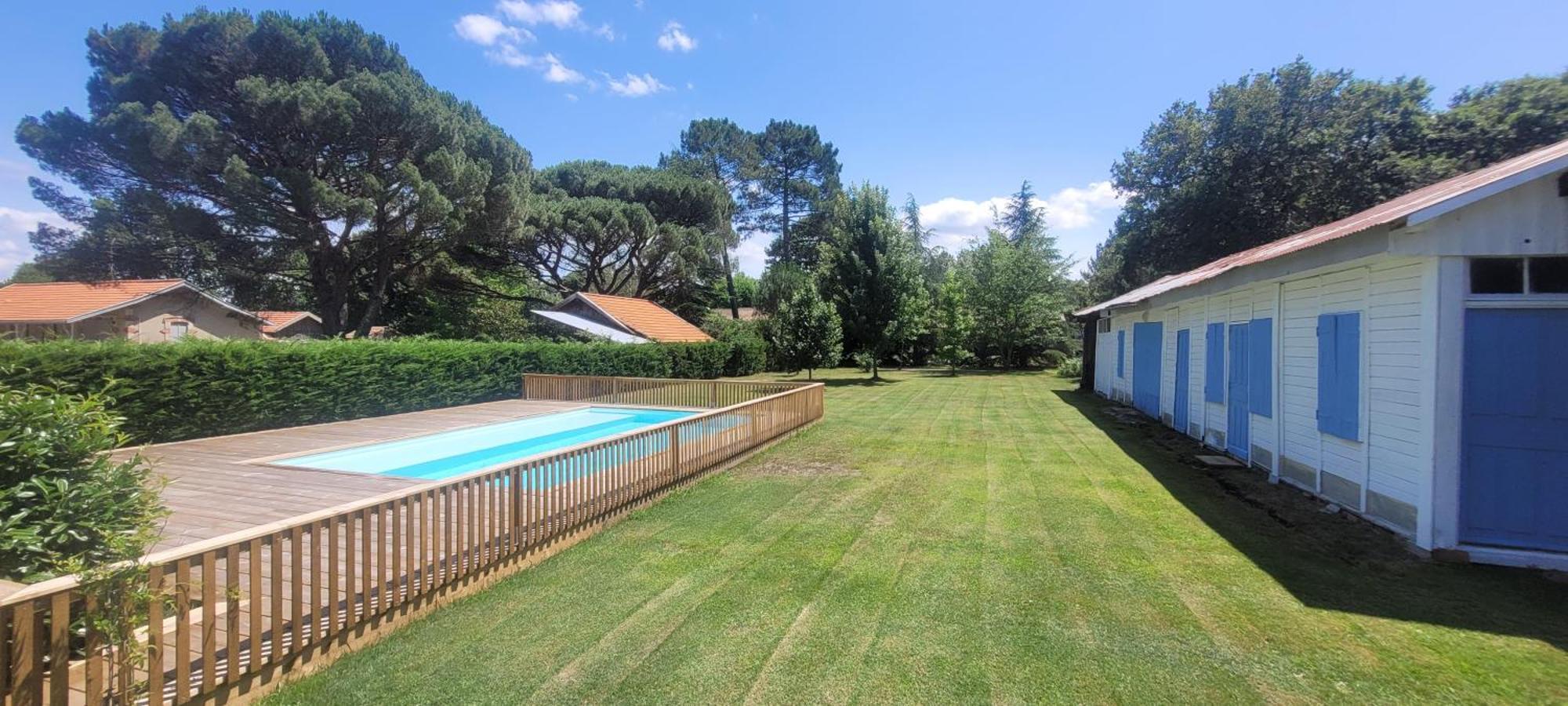 Charmante Maison Dans Les Landes X 10 Avec Piscine Et Salle D Escalade Lue 外观 照片