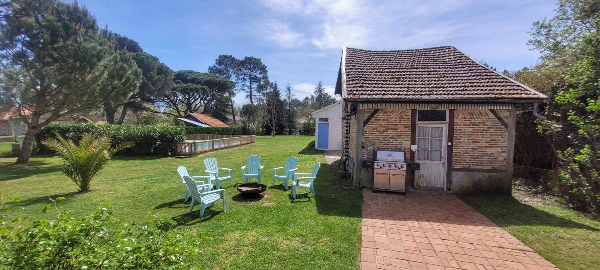 Charmante Maison Dans Les Landes X 10 Avec Piscine Et Salle D Escalade Lue 外观 照片